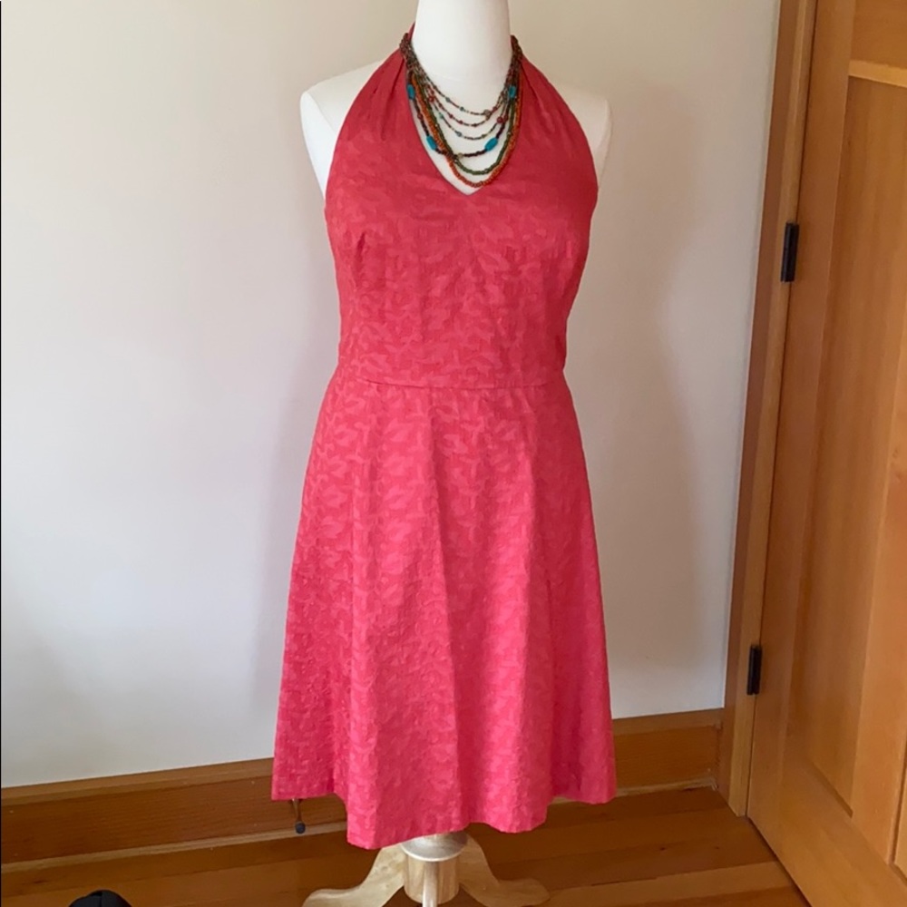 Coral Halter dress
